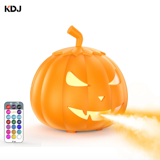 800W RGB 6LED Mini Mist Pumpkin Halloween Smoke Machine Party Fogger