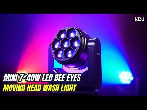 KW2 MINI7*40W LED Bee Eyes Moving Head Wash Light