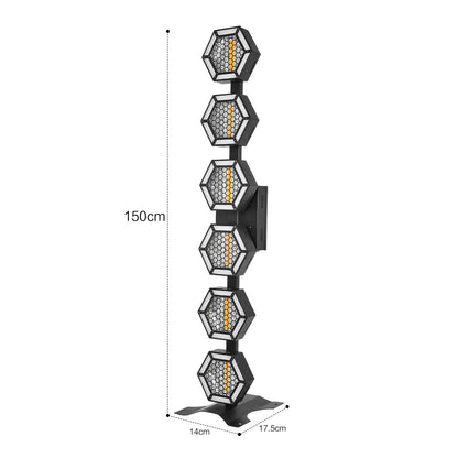 KR3 Vertical 6*60W  retro stage lights RGB 3-in-1 with auxiliary light