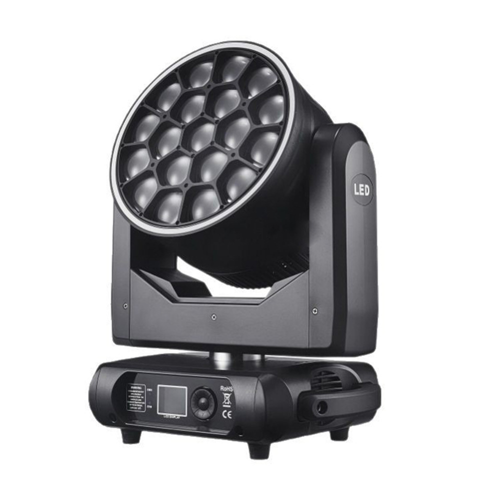KW3 Bee Eyes 19*15W LED Moving Head Light with Auxiliary Light