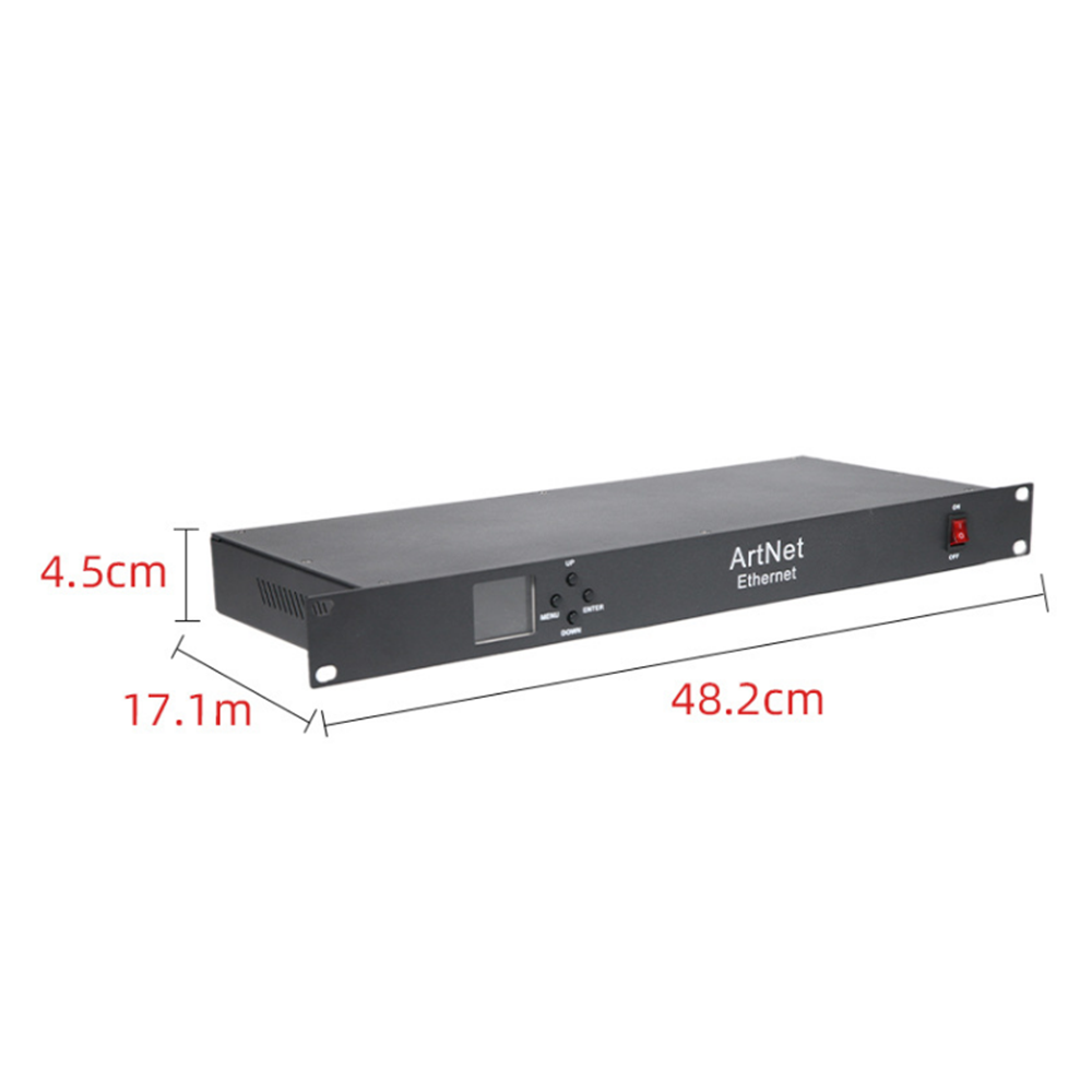 Professional 8-Port ArtNet to DMX512 Signal Converter