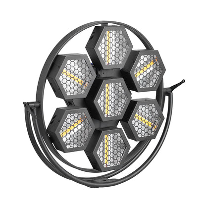 KR7 Mid-size Single Ring 7 Pieces RGB 3in1 retro stage light