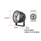 KR9 300W Led Background Mini Retro Reflector