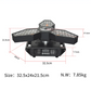 KR10 250W RGB 3-IN-1 Maple Leaf Led Infinitely Rotating Retro Stage light
