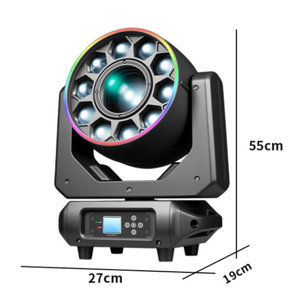 KW4 10×20W Donut Bee Eyes Moving Head Wash with Auxiliary Light