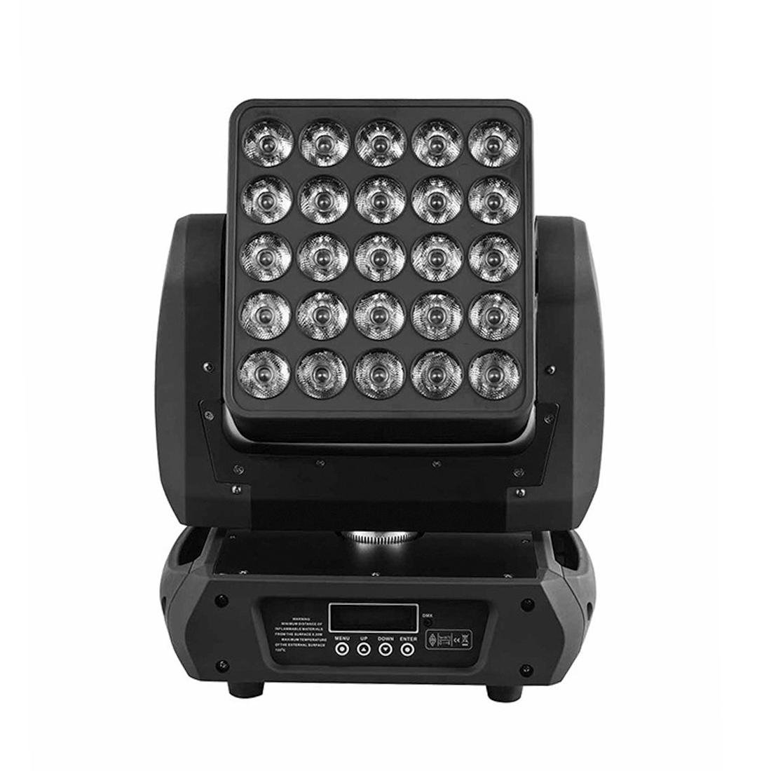 KM4 25×12W Moving Head LED Matrix Light Vertical Infinite Rotation