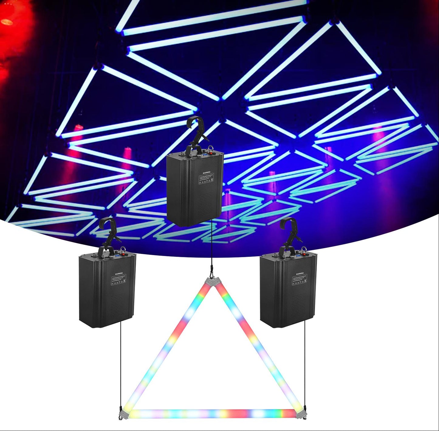 Led kinetic light 1-meter led 360 tube