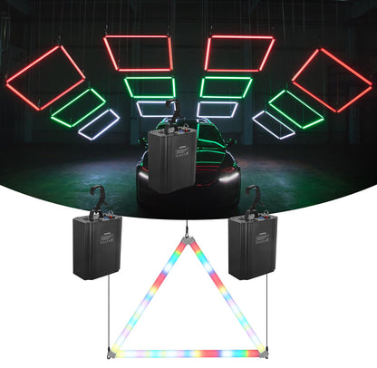 Led kinetic light 1-meter led 360 tube