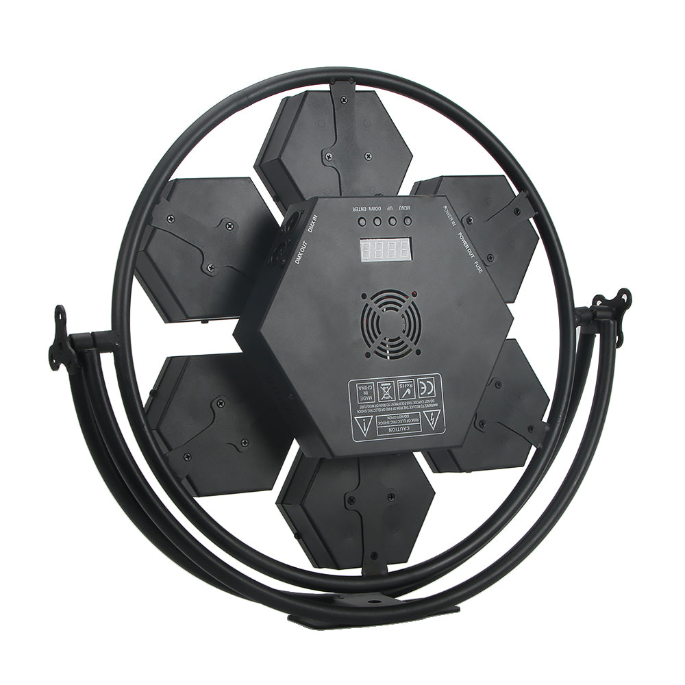 KR7 Mid-size Single Ring 7 Pieces RGB 3in1 retro stage light