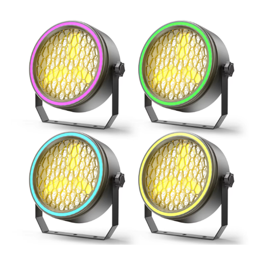 KRA1 3X30W COB Retro Stage Light  With RGB Light Strip