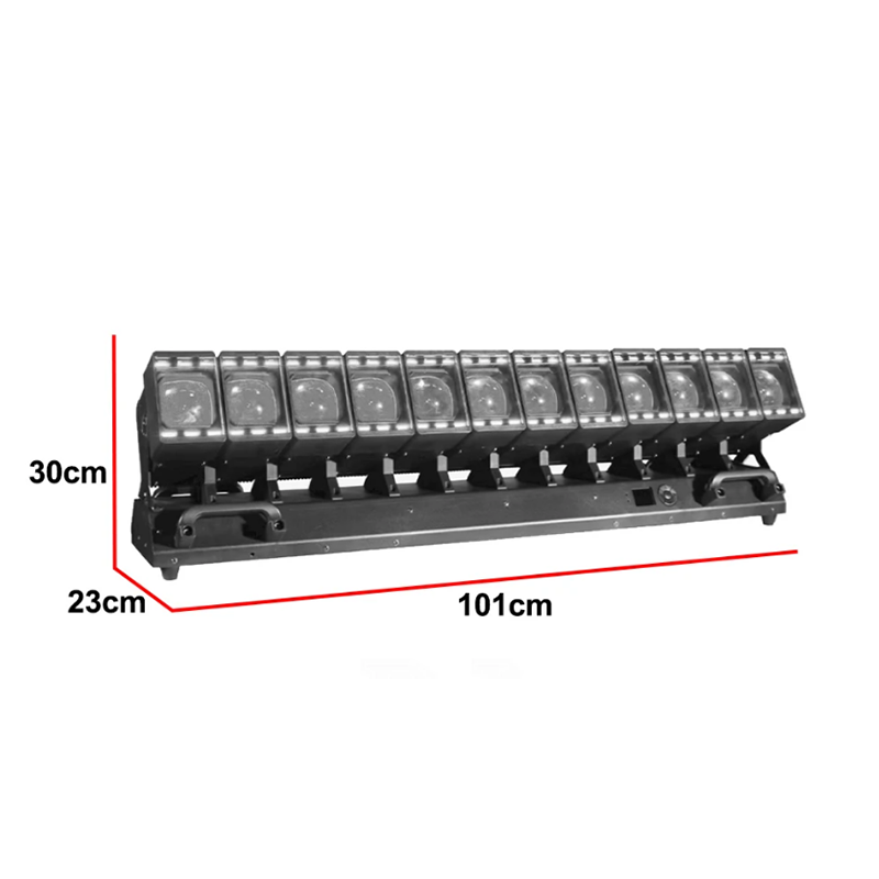 KW5A 12x60w Zoom Pixel Beam Bar With Auxiliary Light