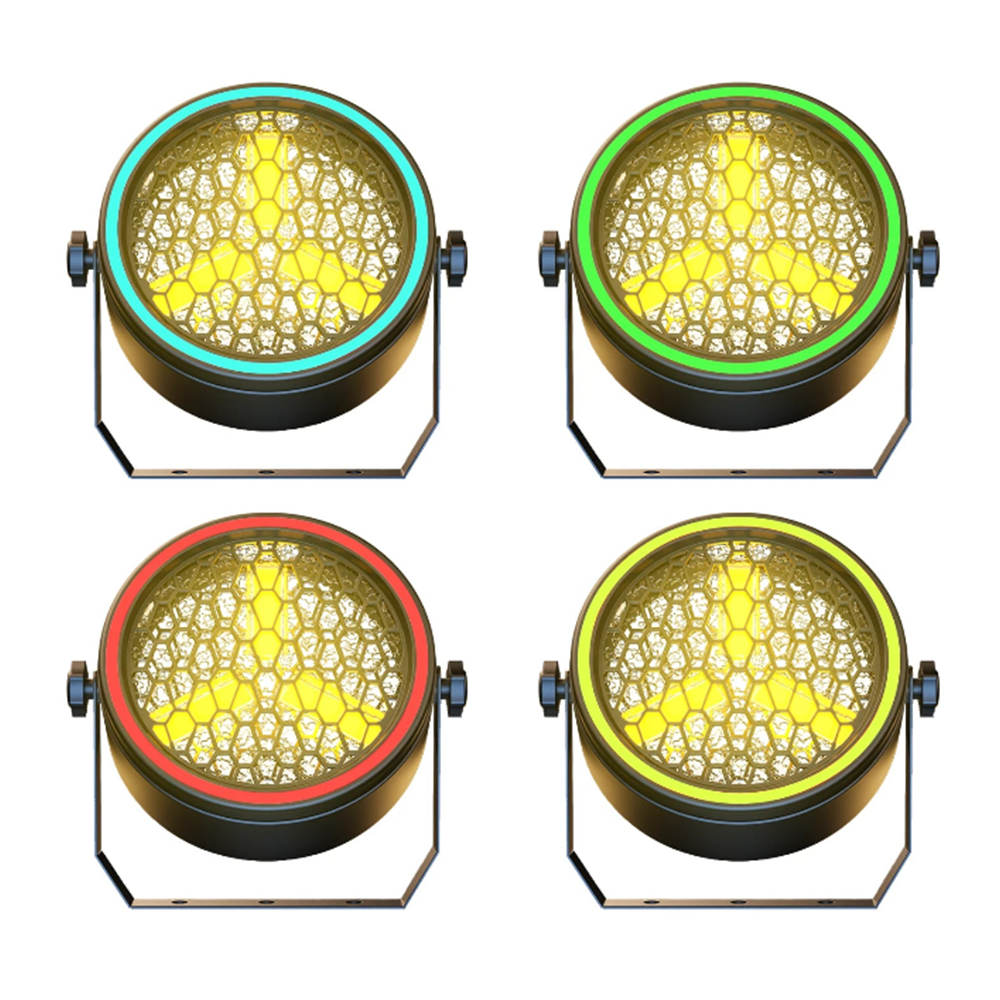 KRA1 3X30W COB Retro Stage Light  With RGB Light Strip