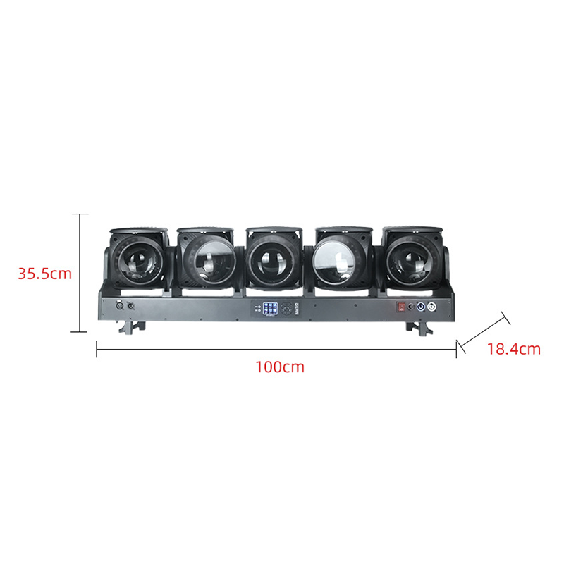 KW6 5*120W  Tornado LED 5-Head Focusing Moving Head Strip Light