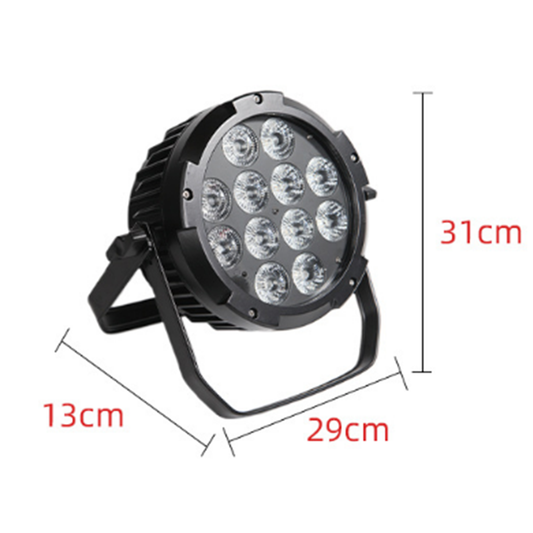 KPW7 Waterproof 12×18W 6in1 Rechargeable Battery LED Par Light