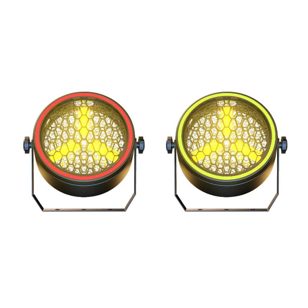KRA1 3X30W COB Retro Stage Light  With RGB Light Strip