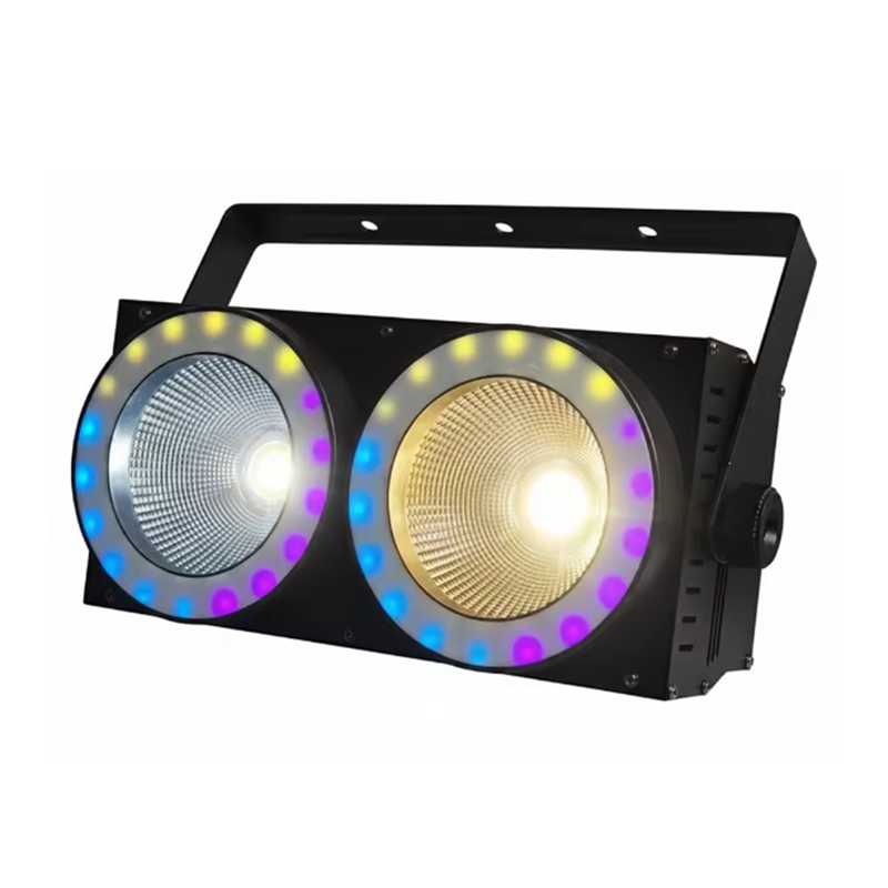 KBL2A 200W 2-Eye Bi-color COB Audience Blinder with Auxiliary Light