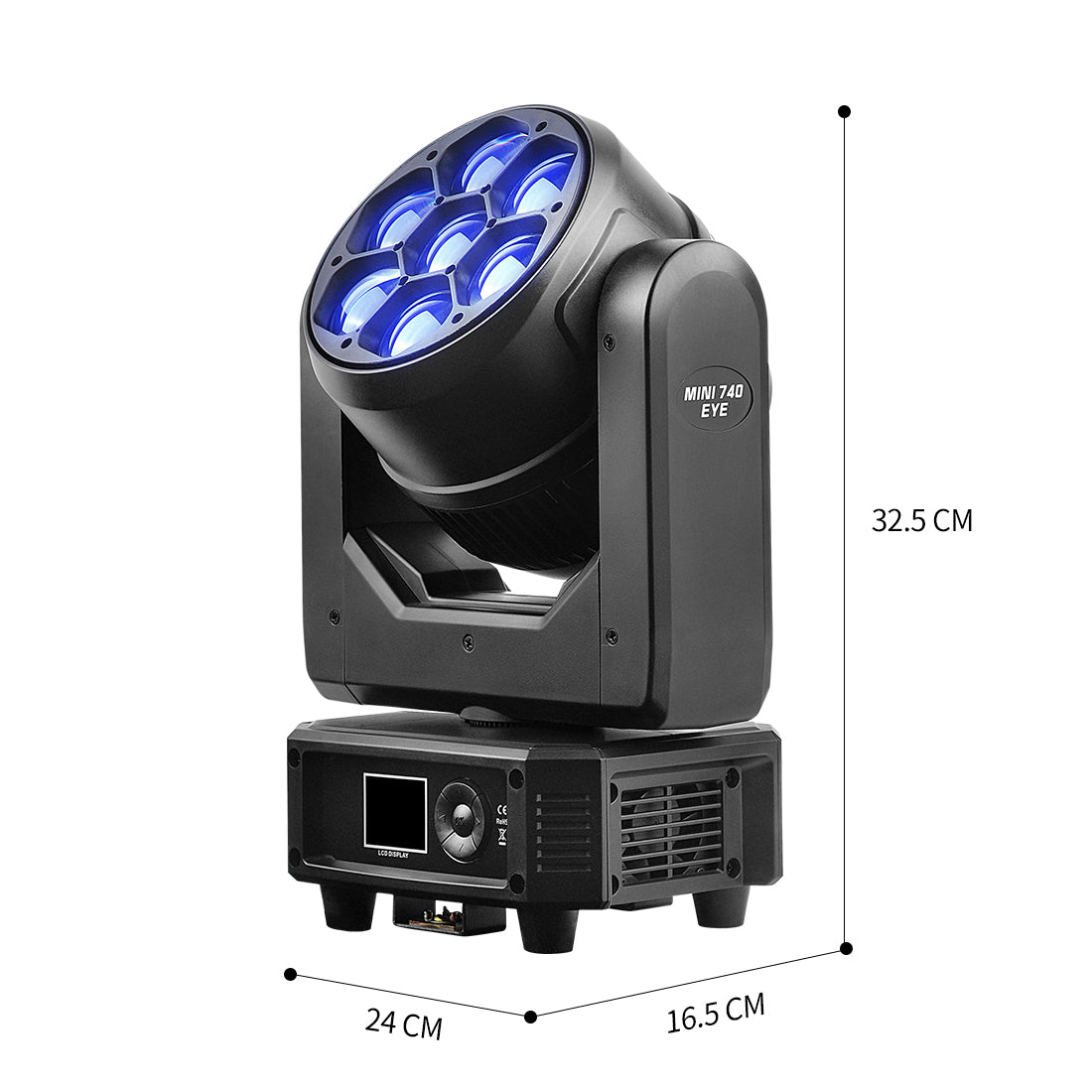 MINI7*40W LED Bee Eyes Moving Head Wash Light