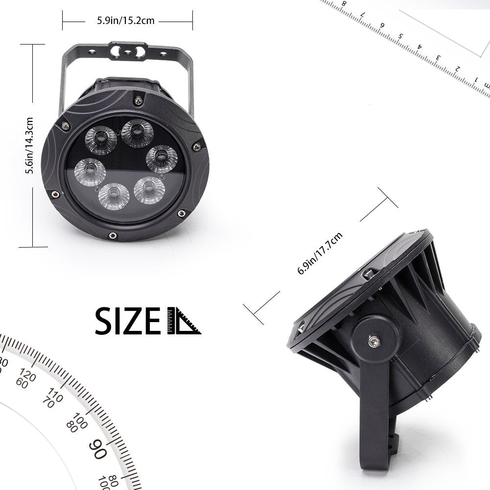 KPW2 6X10W IP65 Waterproof RGBW LED Par Light