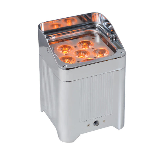 KP1A Silver 6*18W Battery Led Par Can Light 6in1 Wireless Control