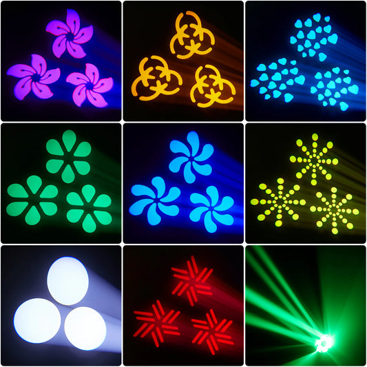 6X10W RGBW Mini Bee Eye Gobo Moving Head Light Disco Party Light