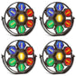 KR6 Single Ring 7×50W Mini Retro Stage Light