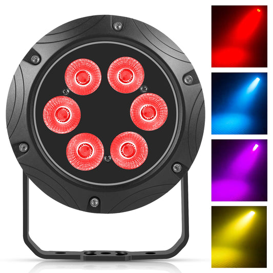 KWP2 6X10W IP65 Waterproof RGBW LED Par Lights