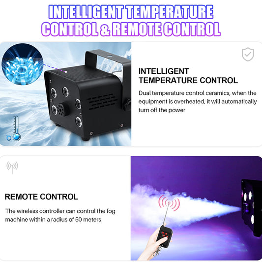 550W mini smoke machine RGB LED Remote Smoke Machine