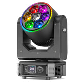 7X30W RGBW Mini Bee Eye Moving Head Wash Light With LED Strip