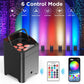 4Pcs 80W Battery Led Par Light With Bag RGBWA+UV Wireless Par Light