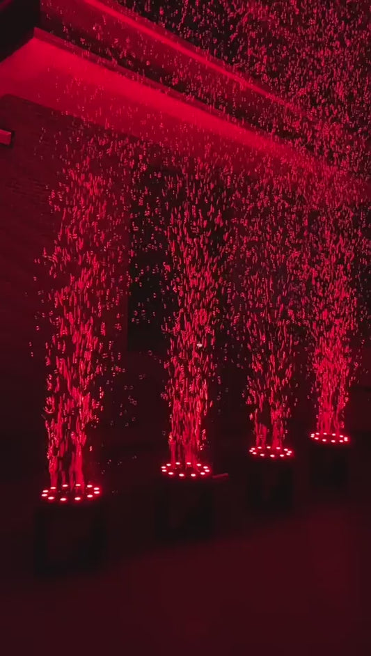 120W 12-LED RGBW 4IN1 Storm LED Bubble Machine