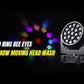 KW1 Bee Eyes 19*40W LED Moving Head Wash Light with Led Ring
